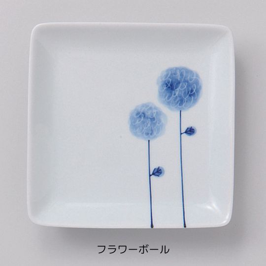 Flowers 角取皿
