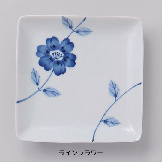 Flowers 角取皿