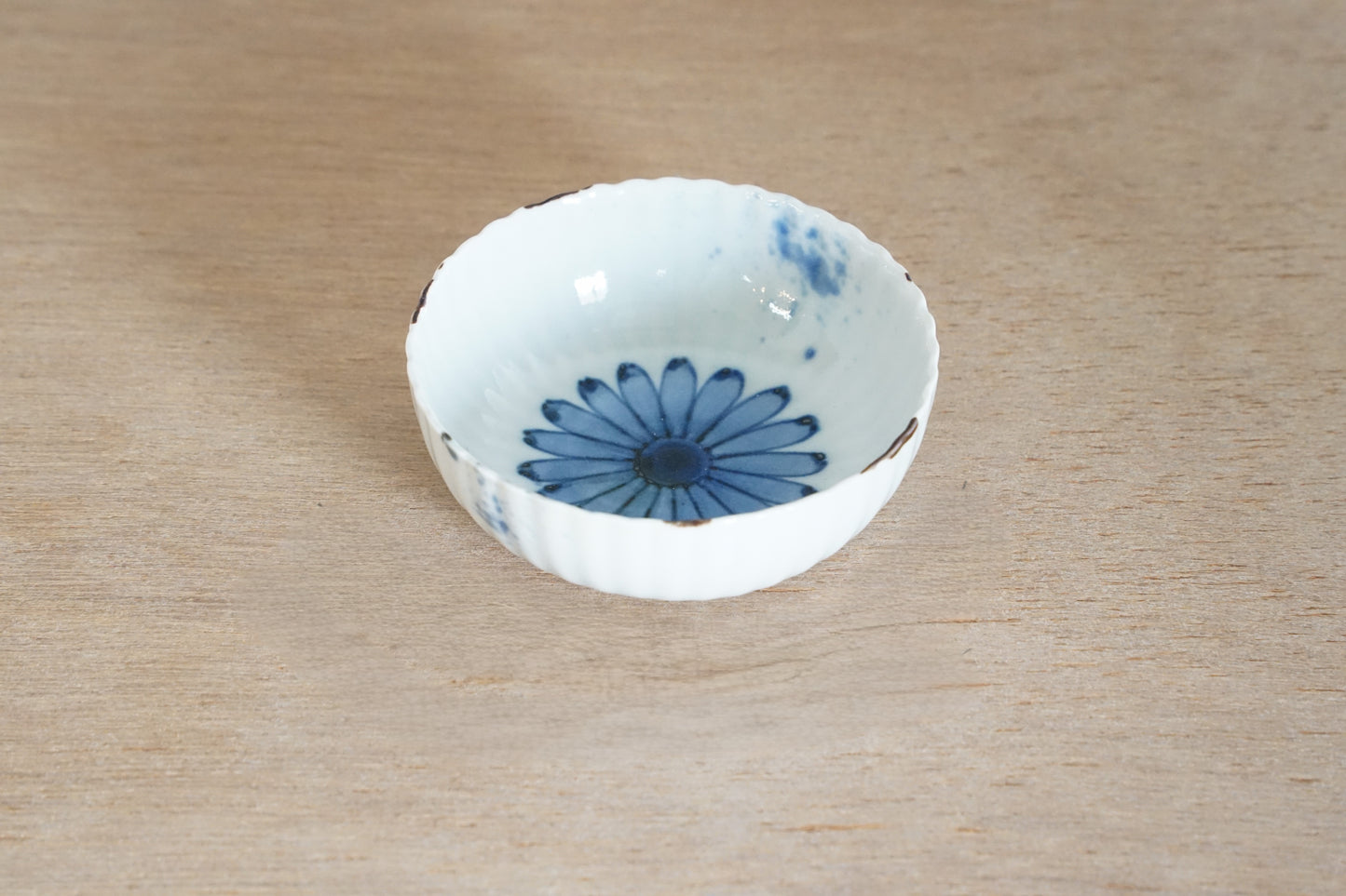 染花絵 菊割小付