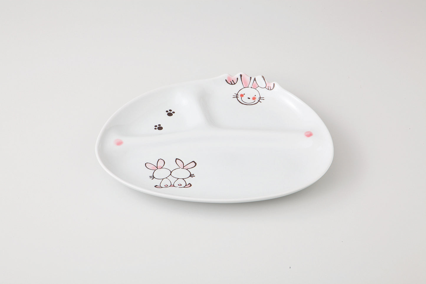 アニマル子供食器　仕切り皿（小）