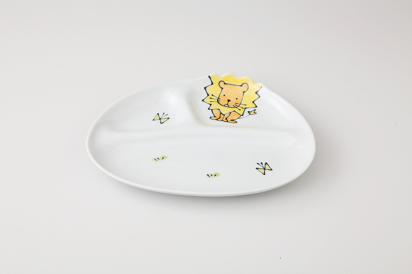 アニマル子供食器　仕切り皿（小）