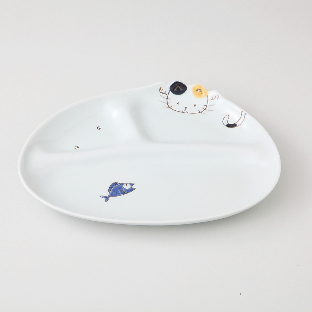 アニマル子供食器　仕切り皿（小）