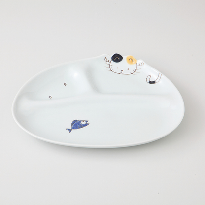 アニマル子供食器　仕切り皿（小）