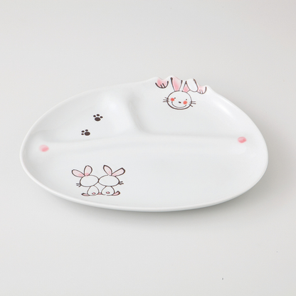 アニマル子供食器　仕切り皿（小）