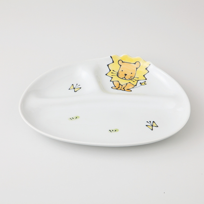 アニマル子供食器　仕切り皿（小）