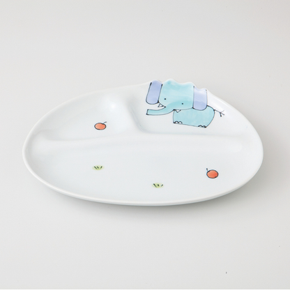 アニマル子供食器　仕切り皿（小）