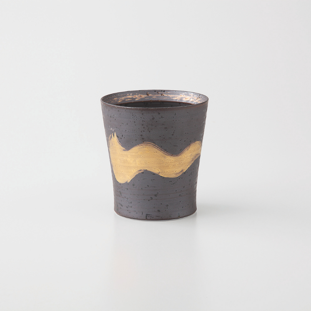 『wabi cup』　金・銀刷毛　スリムカップ