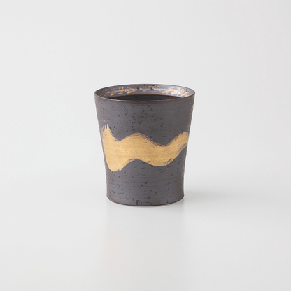 『wabi cup』　金・銀刷毛　スリムカップ