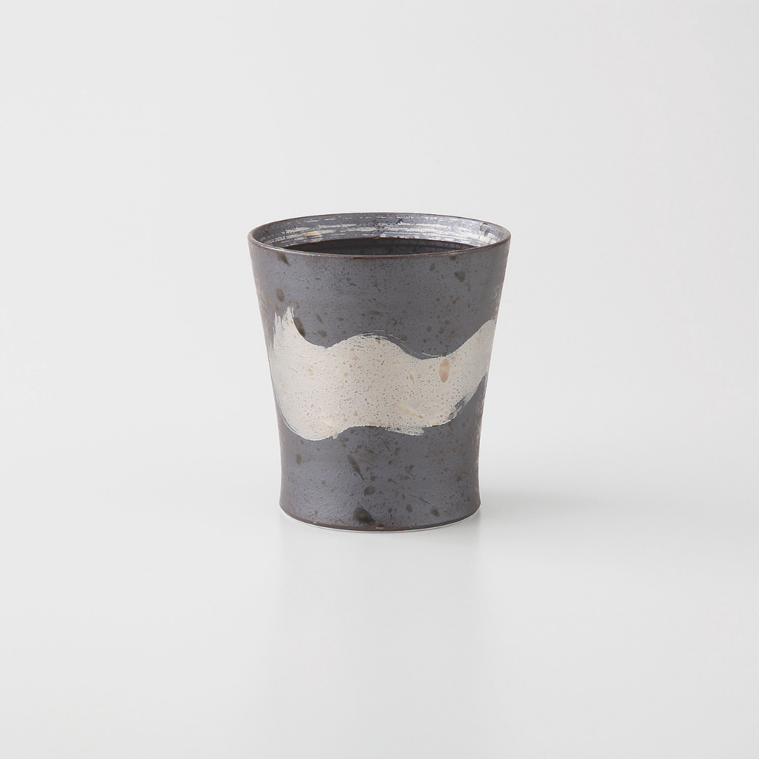 『wabi cup』　金・銀刷毛　スリムカップ