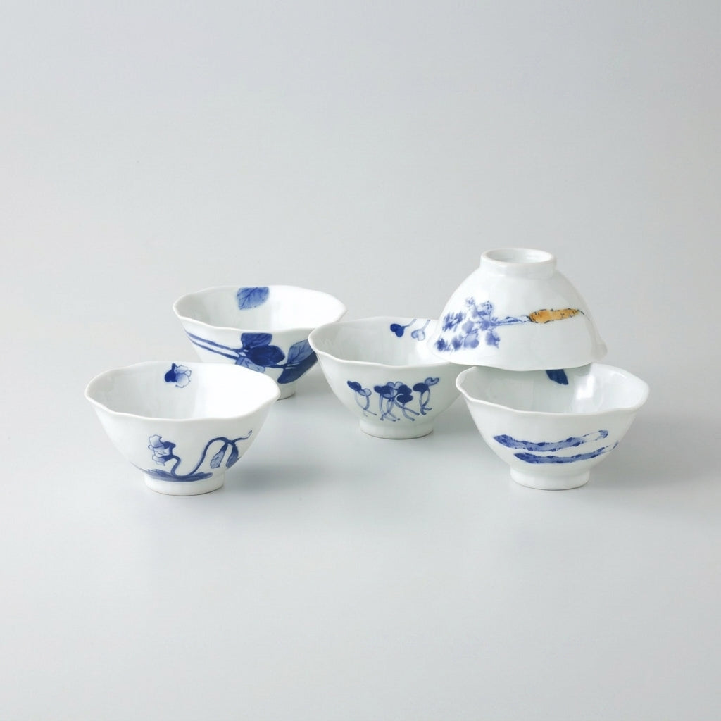 染旬菜　飯碗