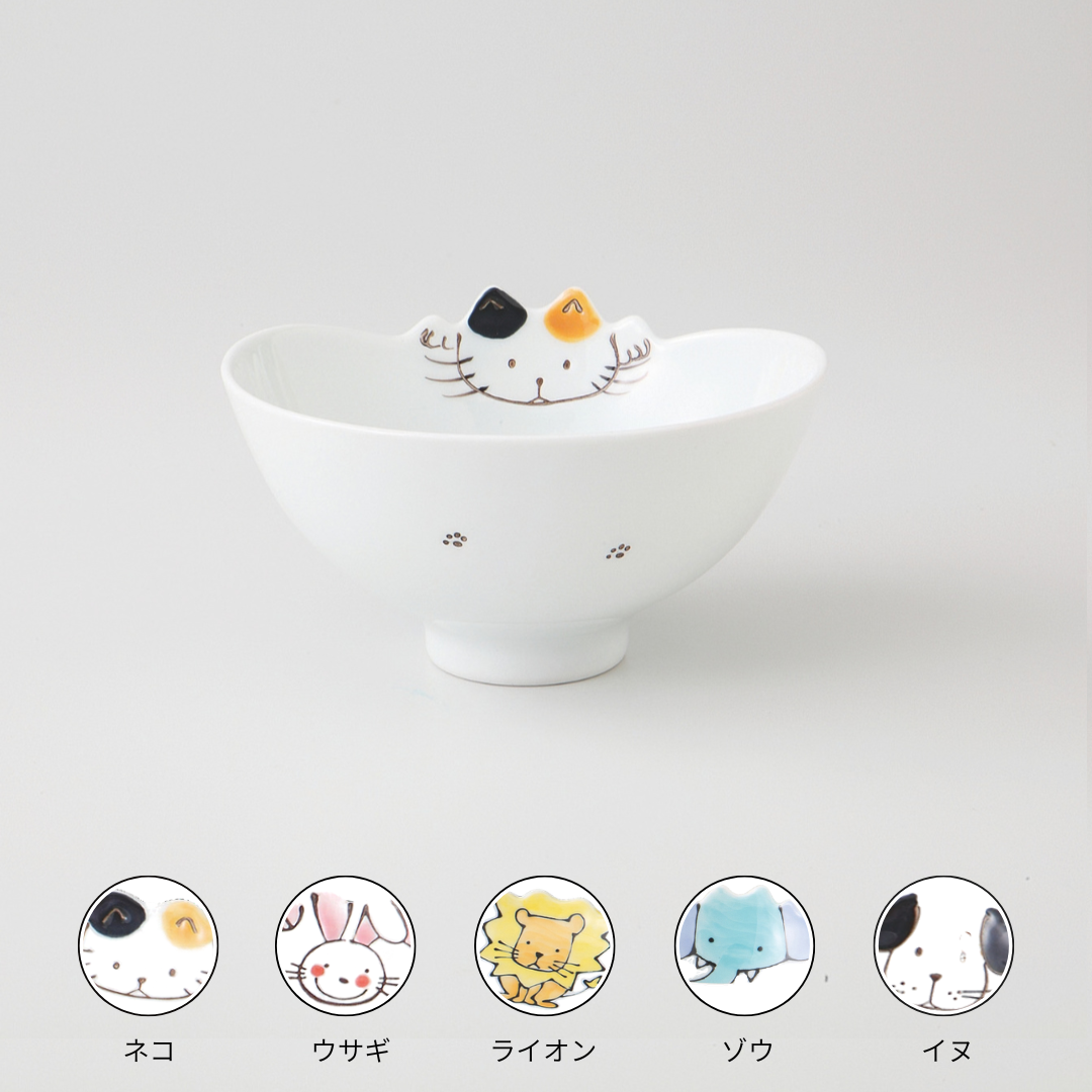 アニマル子供食器　アニマル碗