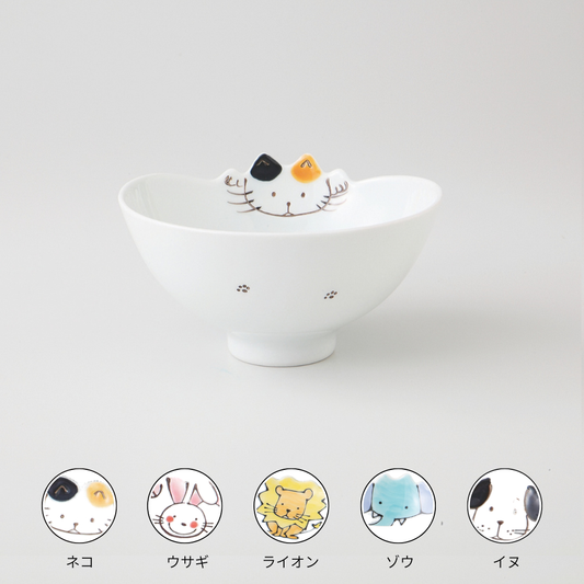 アニマル子供食器　アニマル碗