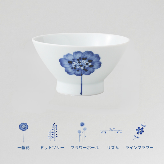flowers　くらわんか碗