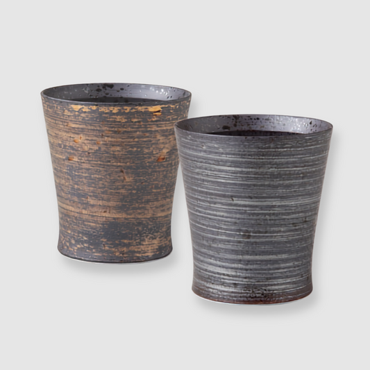 『wabi cup』　金・銀彩　スリムカップ