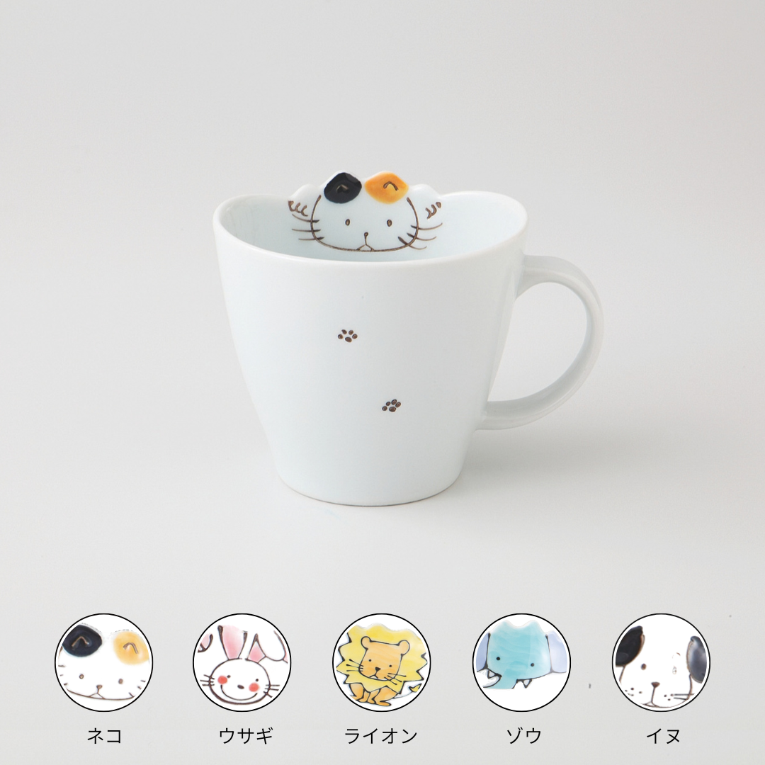 アニマル子供食器　ミニマグカップ