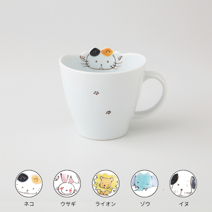 アニマル子供食器　ミニマグカップ